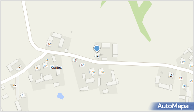 Teodorówka, Teodorówka, 14, mapa Teodorówka