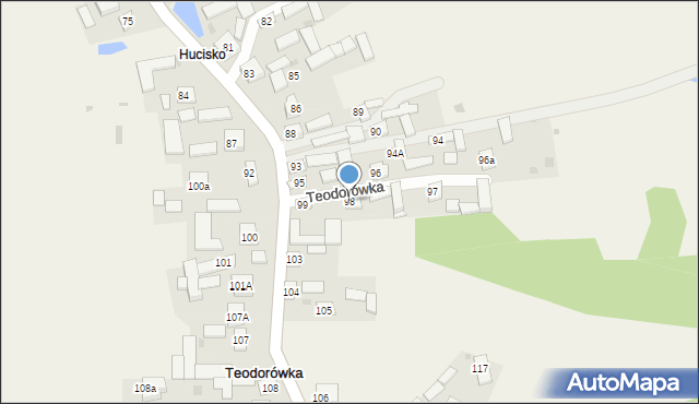 Teodorówka, Teodorówka, 98, mapa Teodorówka