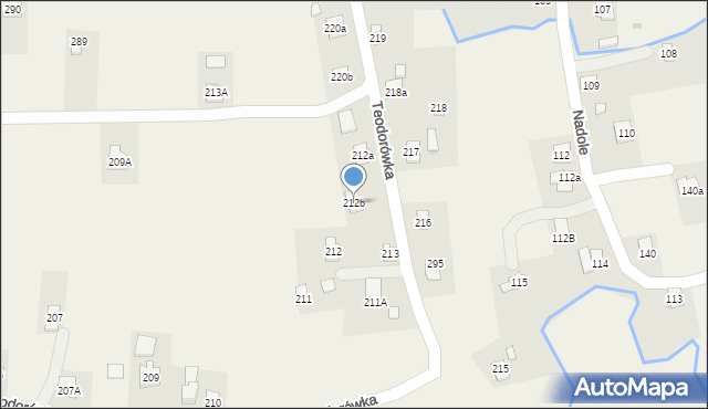 Teodorówka, Teodorówka, 212b, mapa Teodorówka