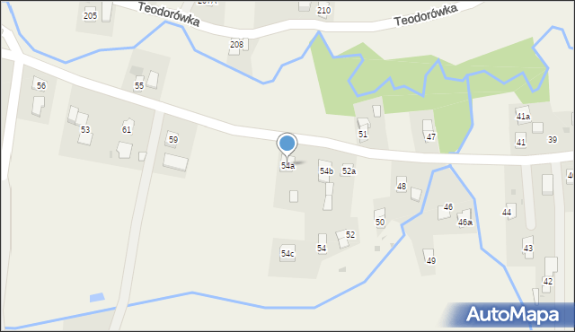 Teodorówka, Teodorówka, 54a, mapa Teodorówka