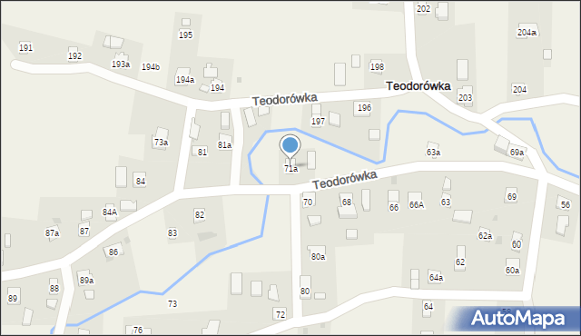 Teodorówka, Teodorówka, 71a, mapa Teodorówka