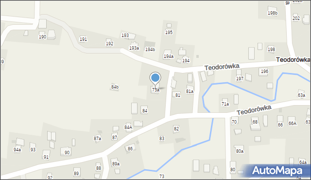 Teodorówka, Teodorówka, 73a, mapa Teodorówka