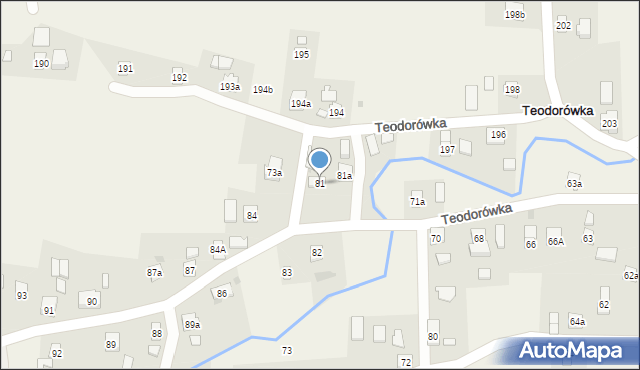 Teodorówka, Teodorówka, 81, mapa Teodorówka