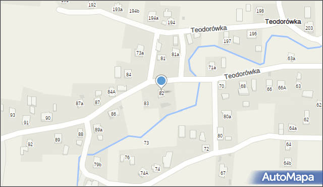 Teodorówka, Teodorówka, 82, mapa Teodorówka