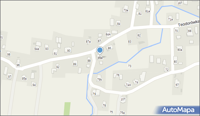 Teodorówka, Teodorówka, 89a, mapa Teodorówka