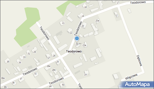 Teodorowo, Teodorowo, 23, mapa Teodorowo