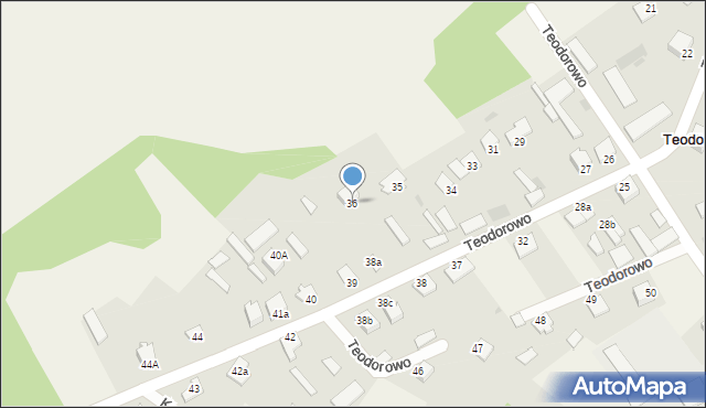 Teodorowo, Teodorowo, 36, mapa Teodorowo