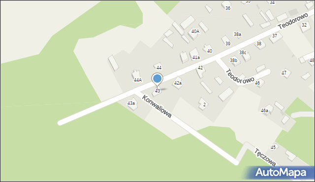 Teodorowo, Teodorowo, 43, mapa Teodorowo