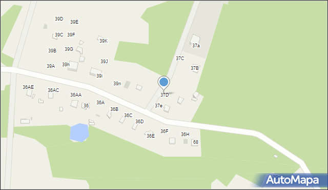 Teodorowo, Teodorowo, 37D, mapa Teodorowo