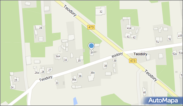 Teodory, Teodory, 37, mapa Teodory