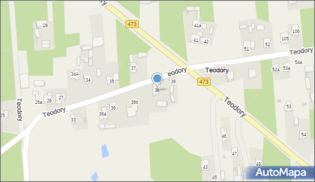 Teodory, Teodory, 38, mapa Teodory
