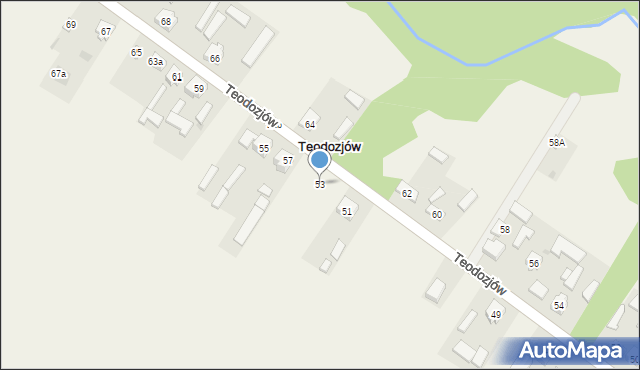 Teodozjów, Teodozjów, 53, mapa Teodozjów