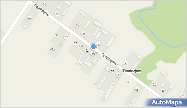 Teodozjów, Teodozjów, 59, mapa Teodozjów