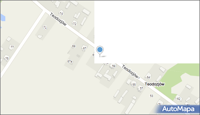 Teodozjów, Teodozjów, 63a, mapa Teodozjów