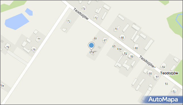Teodozjów, Teodozjów, 67a, mapa Teodozjów