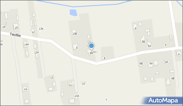 Teofile, Teofile, 9A, mapa Teofile