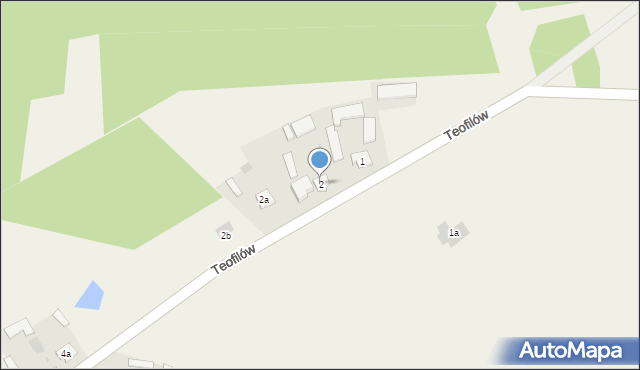 Teofilów, Teofilów, 2, mapa Teofilów
