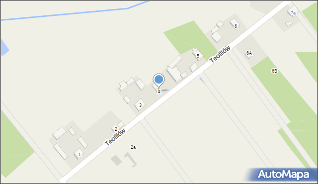 Teofilów, Teofilów, 4, mapa Teofilów