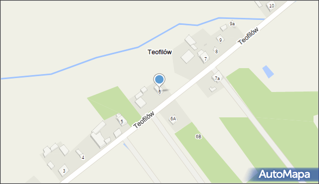 Teofilów, Teofilów, 6, mapa Teofilów