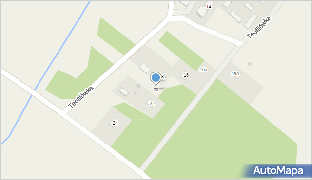 Teofilówka, Teofilówka, 20, mapa Teofilówka