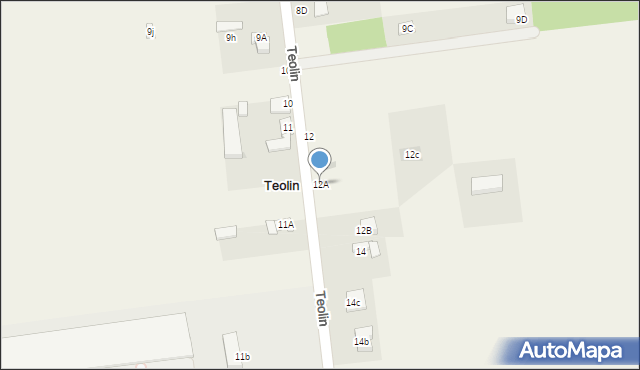 Teolin, Teolin, 12A, mapa Teolin