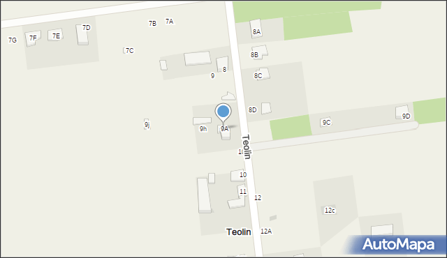Teolin, Teolin, 9A, mapa Teolin
