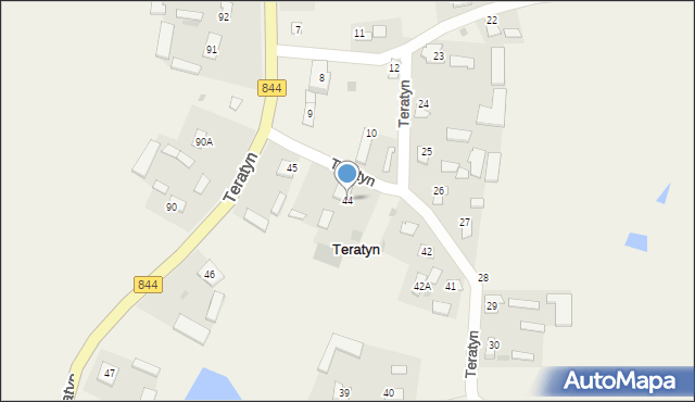 Teratyn, Teratyn, 44, mapa Teratyn