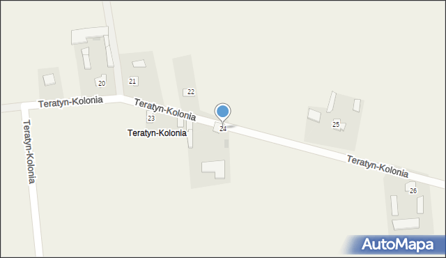 Teratyn-Kolonia, Teratyn-Kolonia, 24, mapa Teratyn-Kolonia