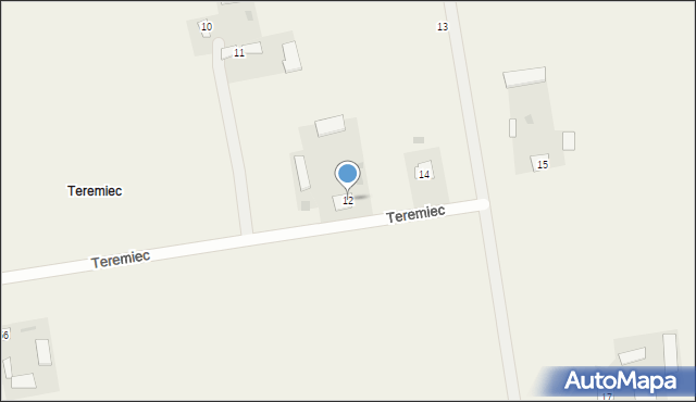 Teremiec, Teremiec, 12, mapa Teremiec
