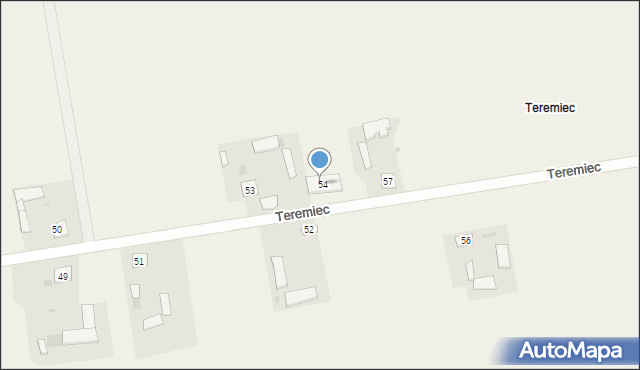 Teremiec, Teremiec, 55, mapa Teremiec