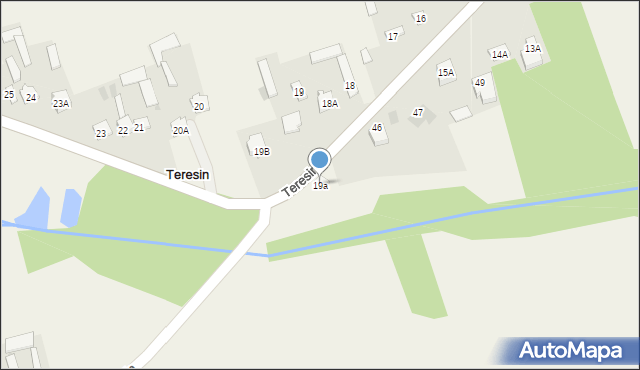 Teresin, Teresin, 19a, mapa Teresin