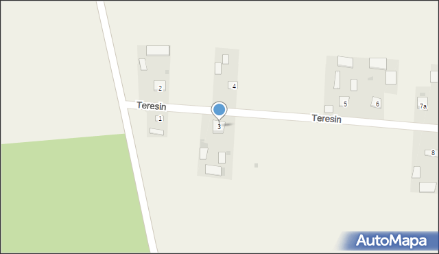 Teresin, Teresin, 3, mapa Teresin