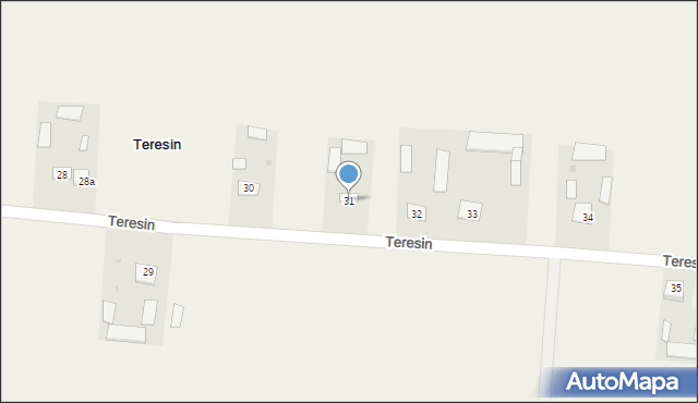 Teresin, Teresin, 31, mapa Teresin