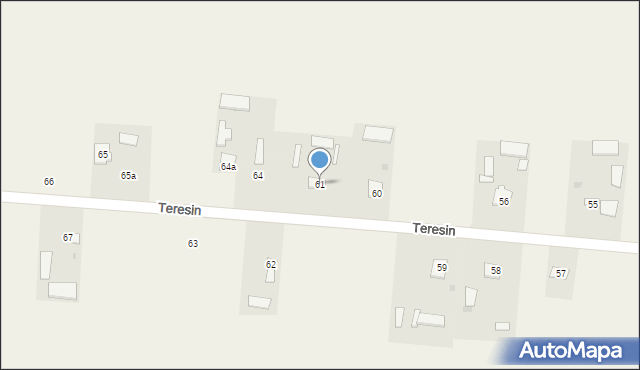 Teresin, Teresin, 61, mapa Teresin