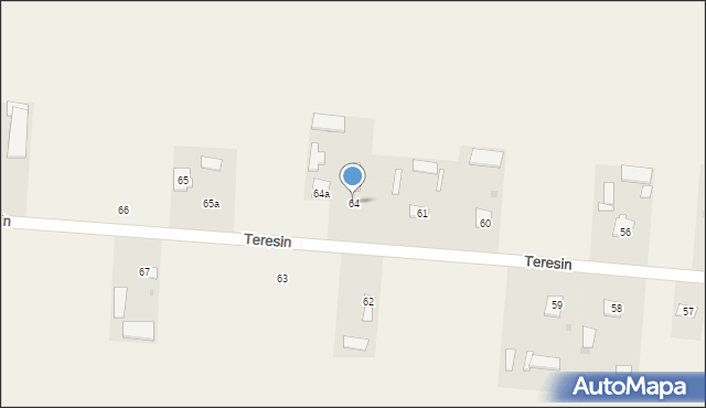 Teresin, Teresin, 64, mapa Teresin