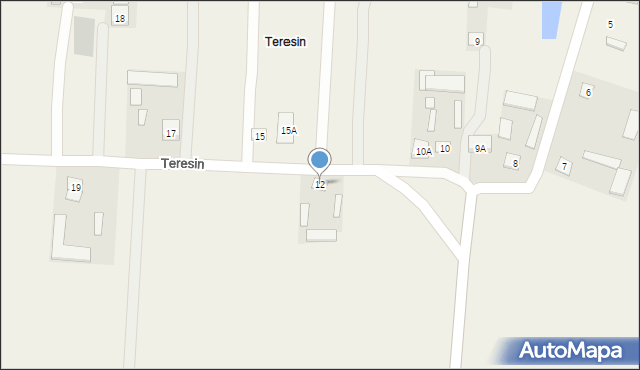 Teresin, Teresin, 12, mapa Teresin