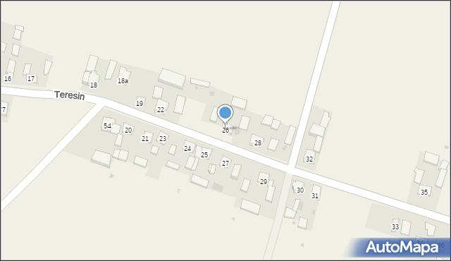 Teresin, Teresin, 26, mapa Teresin