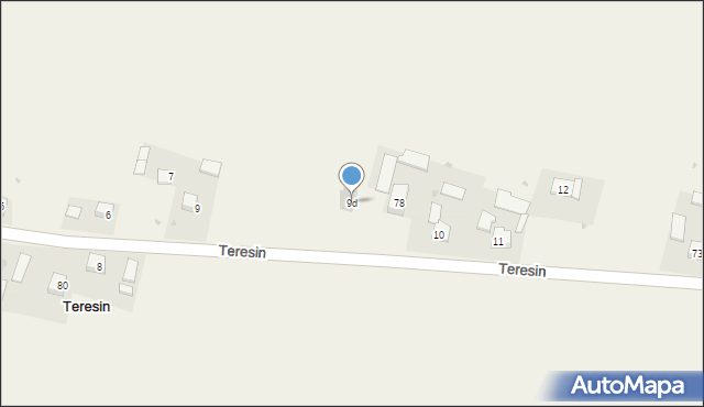 Teresin, Teresin, 9d, mapa Teresin