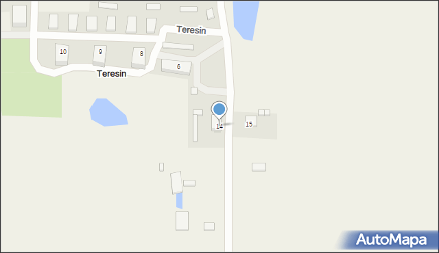 Teresin, Teresin, 14, mapa Teresin