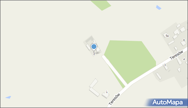 Teresów, Teresów, 2, mapa Teresów