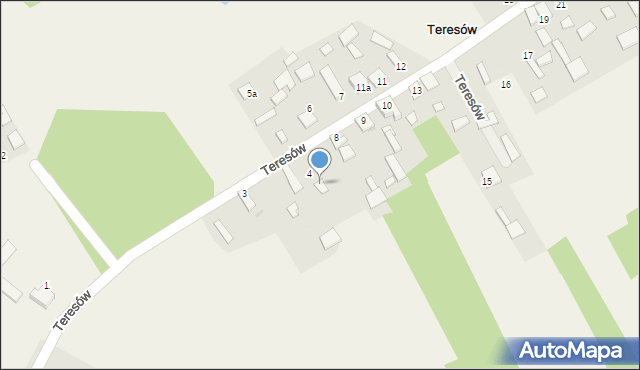 Teresów, Teresów, 8A, mapa Teresów