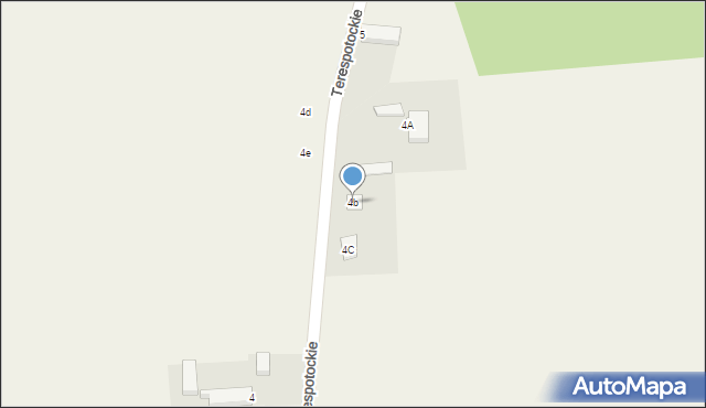 Terespotockie, Terespotockie, 4b, mapa Terespotockie
