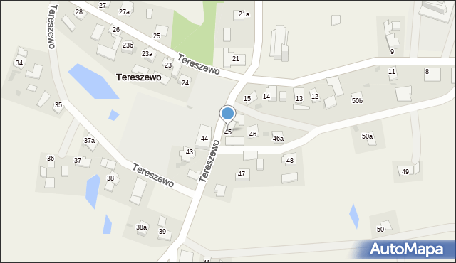 Tereszewo, Tereszewo, 45, mapa Tereszewo