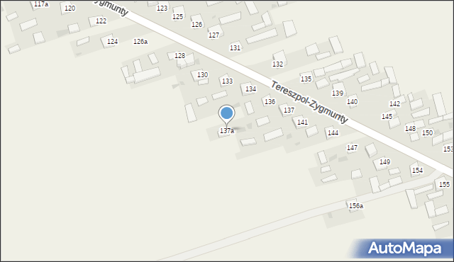 Tereszpol-Zygmunty, Tereszpol-Zygmunty, 137a, mapa Tereszpol-Zygmunty