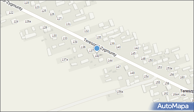 Tereszpol-Zygmunty, Tereszpol-Zygmunty, 141, mapa Tereszpol-Zygmunty