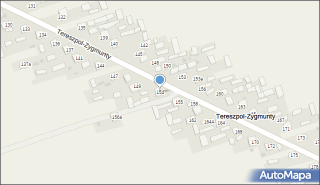 Tereszpol-Zygmunty, Tereszpol-Zygmunty, 154, mapa Tereszpol-Zygmunty