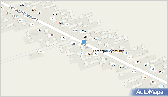 Tereszpol-Zygmunty, Tereszpol-Zygmunty, 159, mapa Tereszpol-Zygmunty