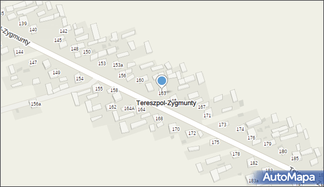 Tereszpol-Zygmunty, Tereszpol-Zygmunty, 163, mapa Tereszpol-Zygmunty