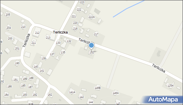 Terliczka, Terliczka, 131, mapa Terliczka