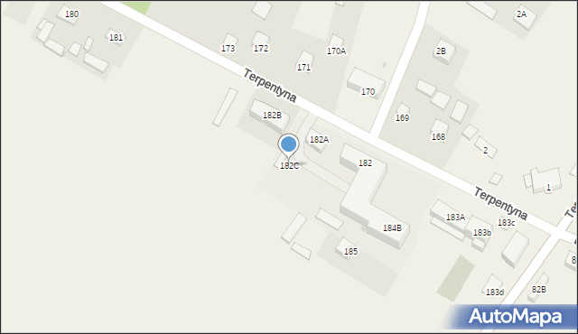 Terpentyna, Terpentyna, 182C, mapa Terpentyna